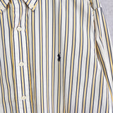 Logo Embroidery Stripe Shirt - NEWSED