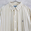 Logo Embroidery Stripe Shirt