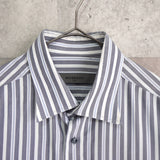Logo Embroidery Stripe Shirt - NEWSED