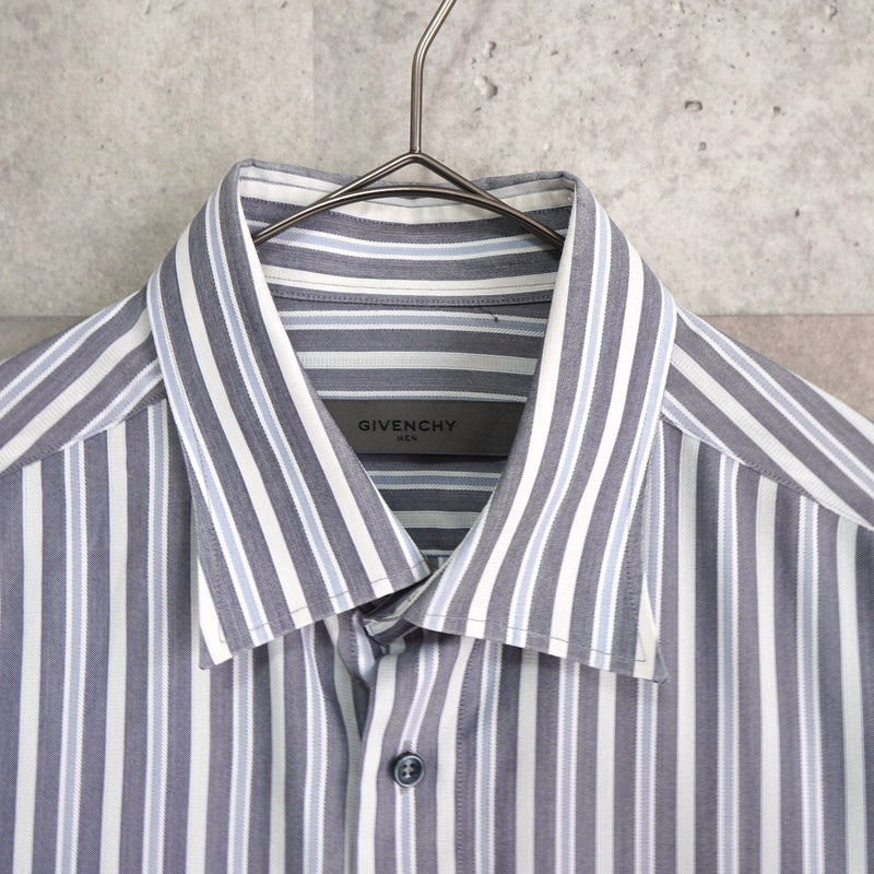 Logo Embroidery Stripe Shirt - NEWSED