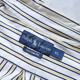 Logo Embroidery Stripe Shirt - NEWSED
