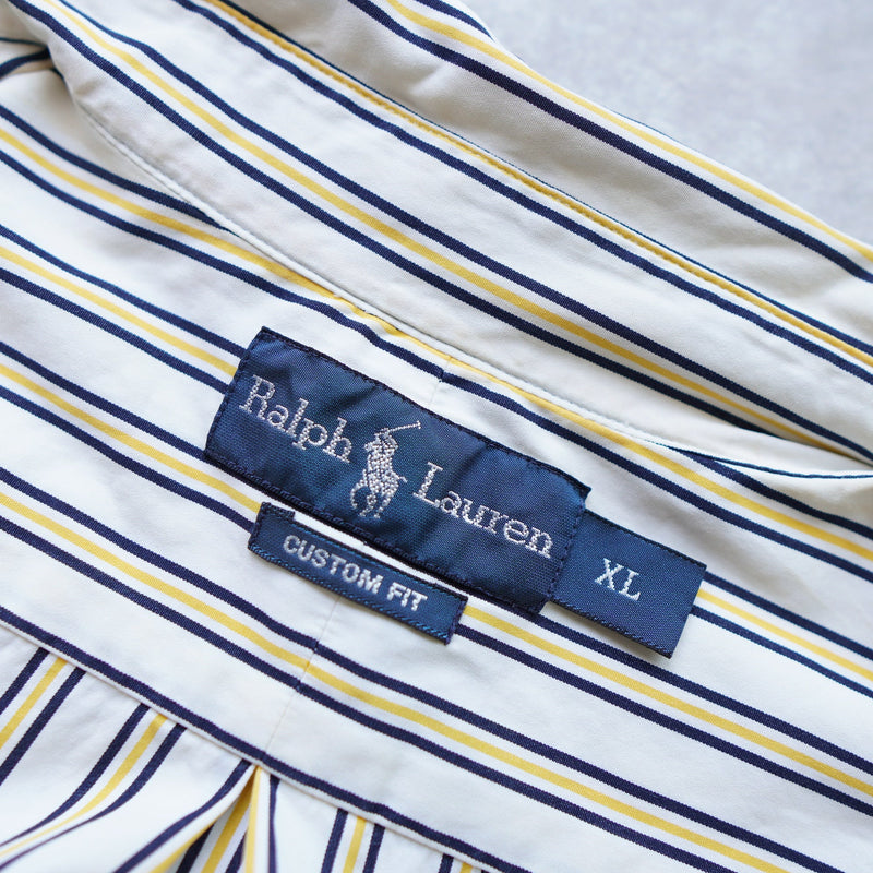 Logo Embroidery Stripe Shirt - NEWSED