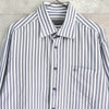 Logo Embroidery Stripe Shirt