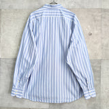 Logo Embroidery Stripe Shirt - NEWSED