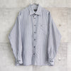 Logo Embroidery Stripe Shirt