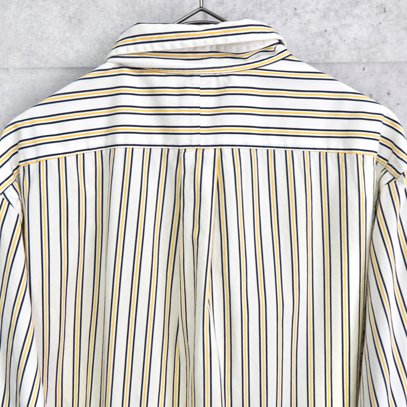 Logo Embroidery Stripe Shirt - NEWSED