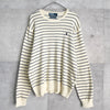 Logo Embroidery Stripe Sweater