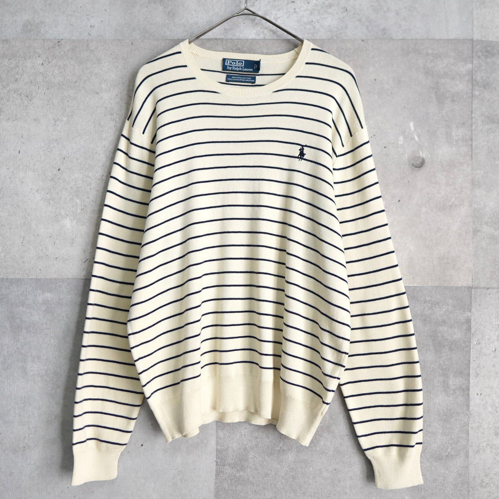 Logo Embroidery Stripe Sweater