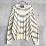 Logo Embroidery Stripe Sweater - NEWSED