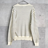 Logo Embroidery Stripe Sweater - NEWSED