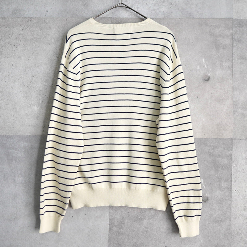 Logo Embroidery Stripe Sweater - NEWSED
