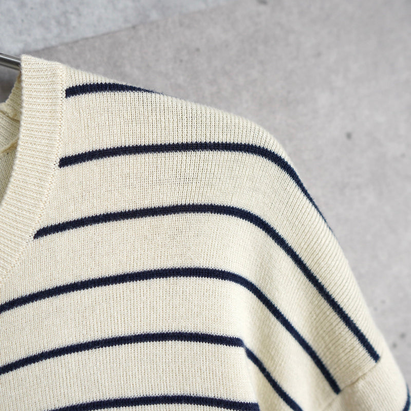 Logo Embroidery Stripe Sweater - NEWSED
