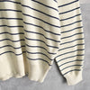 Logo Embroidery Stripe Sweater