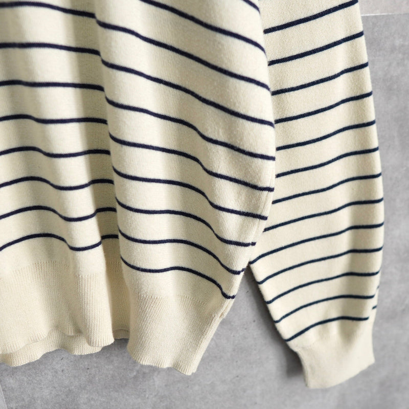 Logo Embroidery Stripe Sweater - NEWSED