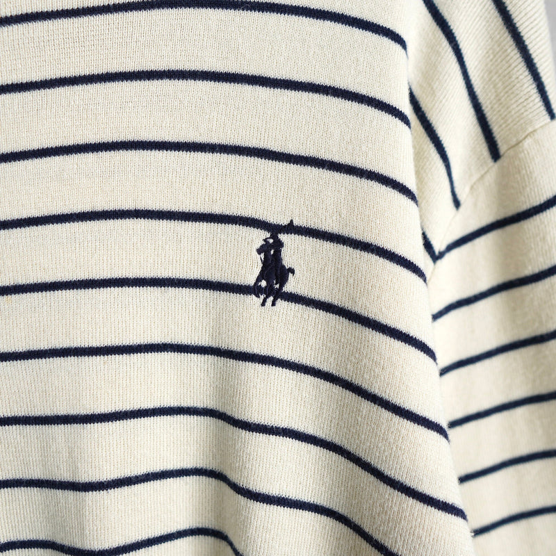 Logo Embroidery Stripe Sweater - NEWSED