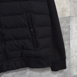 Logo Embroidery Sweat Arm Down Jacket - NEWSED