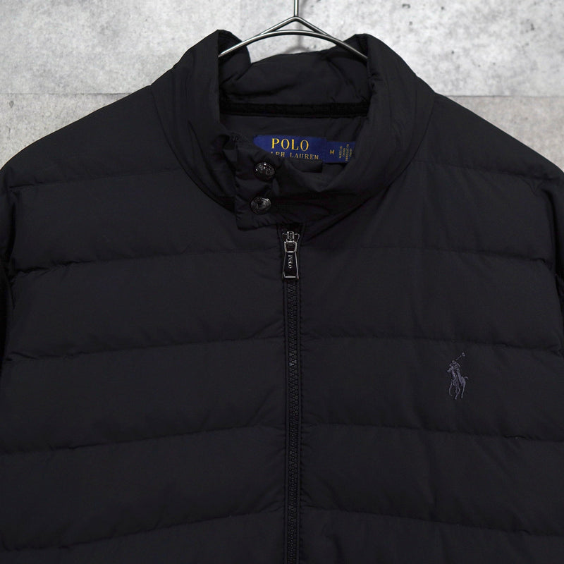 Logo Embroidery Sweat Arm Down Jacket - NEWSED