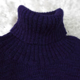 Logo Embroidery Turtleneck Sweater - NEWSED