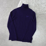 Logo Embroidery Turtleneck Sweater - NEWSED