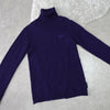 Logo Embroidery Turtleneck Sweater