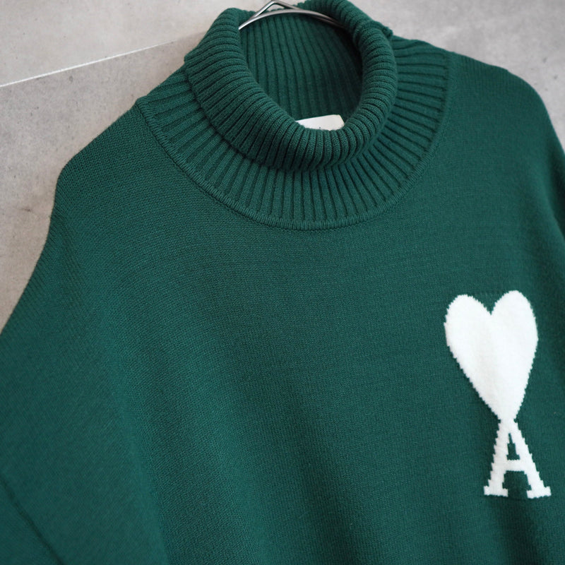 Logo Embroidery Turtleneck Sweater｜Made in Portugal - NEWSED