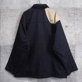 Logo Embroidery Two - tone Coloring Nylon Jacket - NEWSED