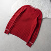 Logo Embroidery V-neck Sweater