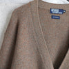 Logo Embroidery Wool Cardigan