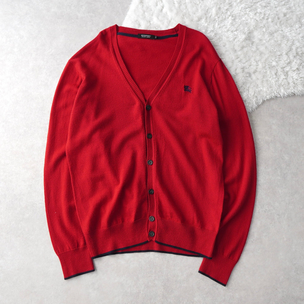 Logo Embroidery Wool Cardigan