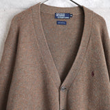 Logo Embroidery Wool Cardigan - NEWSED