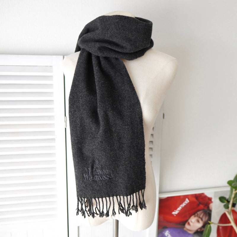 Logo Embroidery Wool Muffler - NEWSED