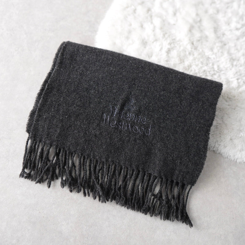 Logo Embroidery Wool Muffler - NEWSED