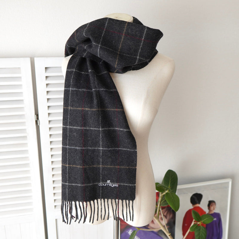 Logo Embroidery Wool Muffler｜Made in Italy - NEWSED