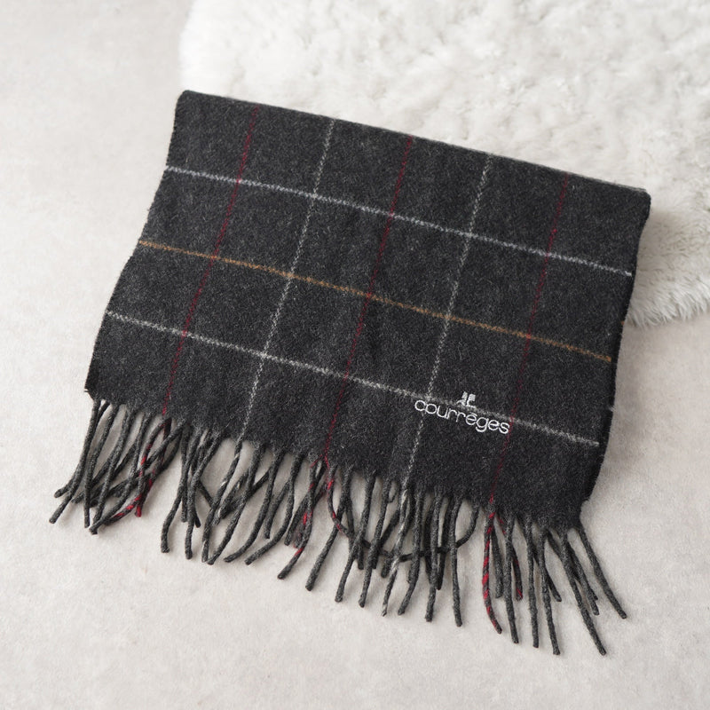 Logo Embroidery Wool Muffler｜Made in Italy - NEWSED