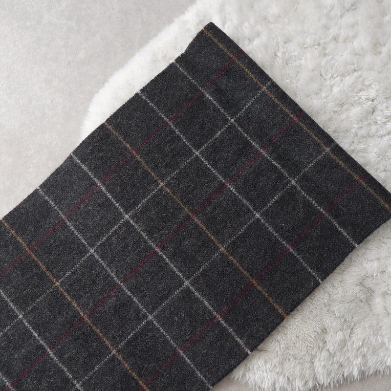 Logo Embroidery Wool Muffler｜Made in Italy - NEWSED
