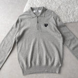 Logo Pactch Polo Sweater - NEWSED