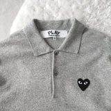 Logo Pactch Polo Sweater - NEWSED