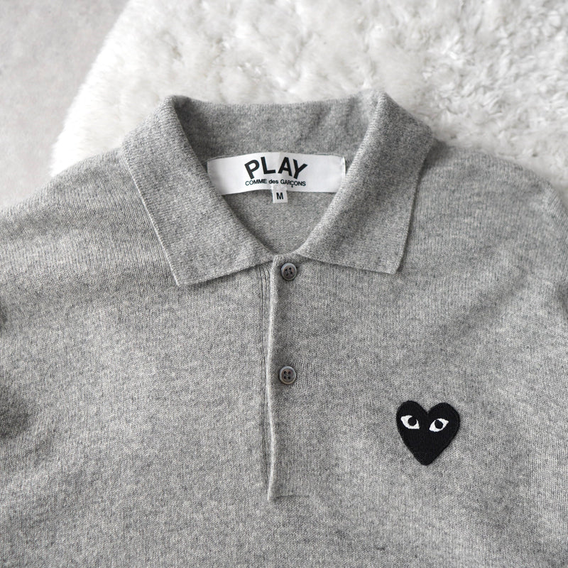 Logo Pactch Polo Sweater - NEWSED