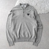 Logo Pactch Polo Sweater - NEWSED