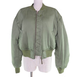 アクネストゥディオズ LOGO PATCH BOMBER JACKET ジャケット カーキ 38 レディース - NEWSED
