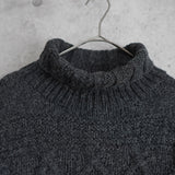 Logo Patch Bottle - neck Sweater - NEWSED