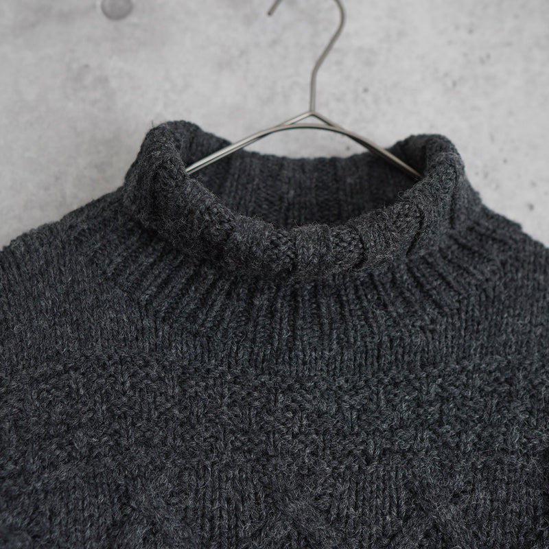 Logo Patch Bottle - neck Sweater - NEWSED