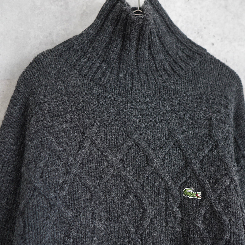 Logo Patch Bottle - neck Sweater - NEWSED