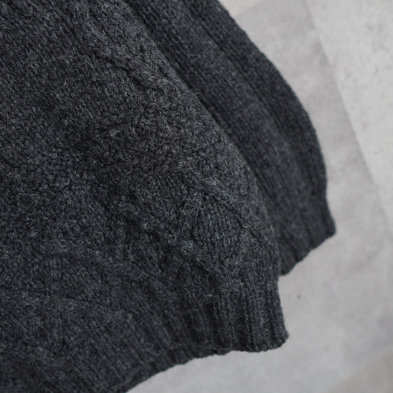 Logo Patch Bottle - neck Sweater - NEWSED