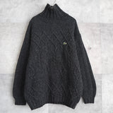Logo Patch Bottle - neck Sweater - NEWSED