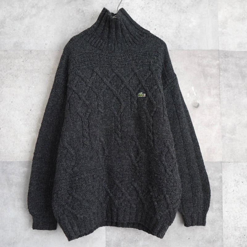 Logo Patch Bottle - neck Sweater - NEWSED