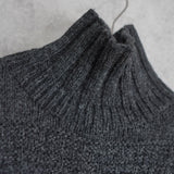 Logo Patch Bottle - neck Sweater - NEWSED