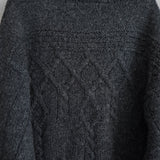 Logo Patch Bottle - neck Sweater - NEWSED