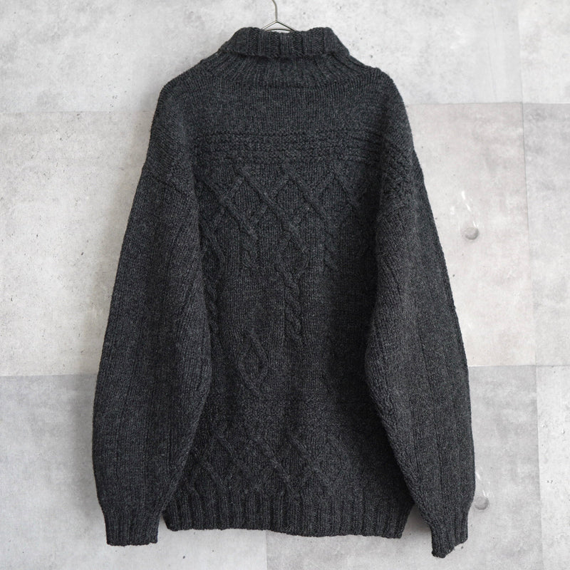 Logo Patch Bottle - neck Sweater - NEWSED
