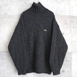 Logo Patch Bottle - neck Sweater - NEWSED